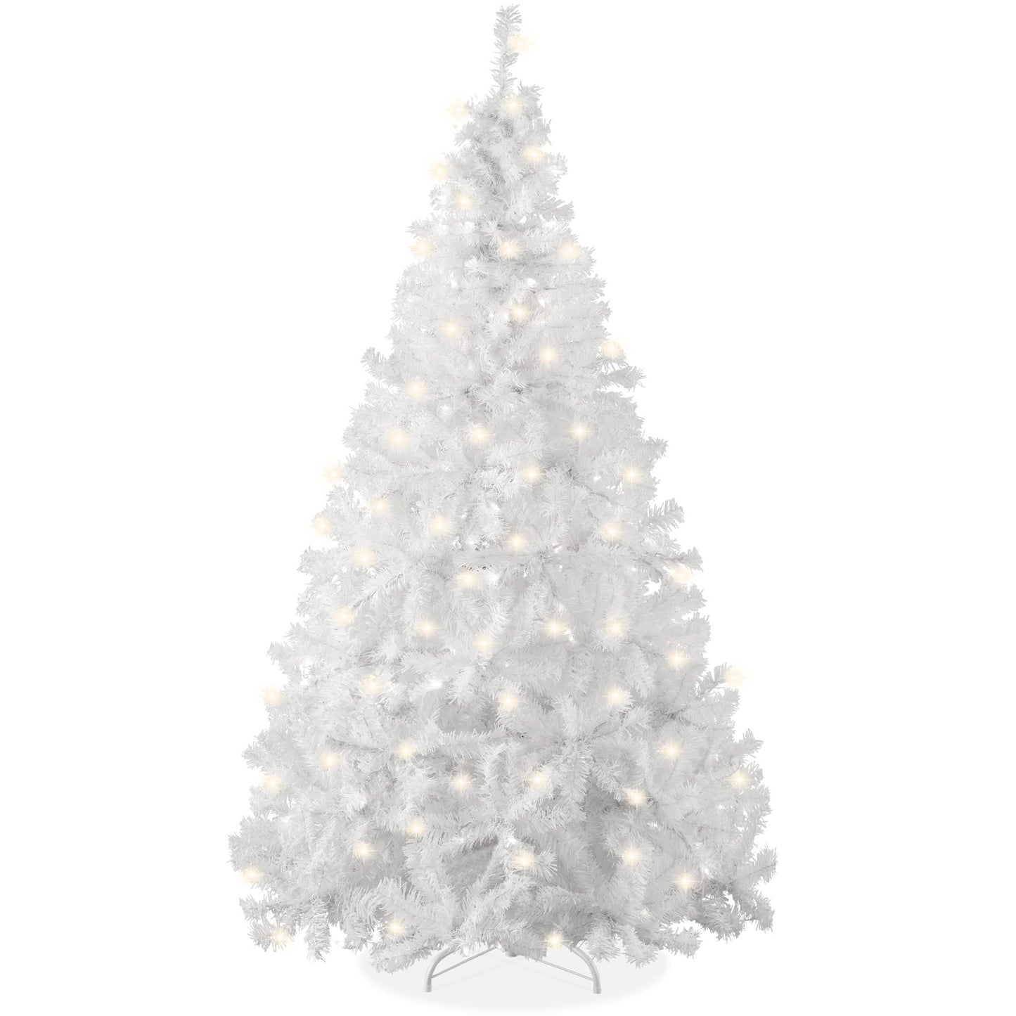 Best Choice Products 9ft Pre-Lit Premium Hinged Artificial Christmas Pine Tree w/ 900 Lights, Metal Stand - Product image 1