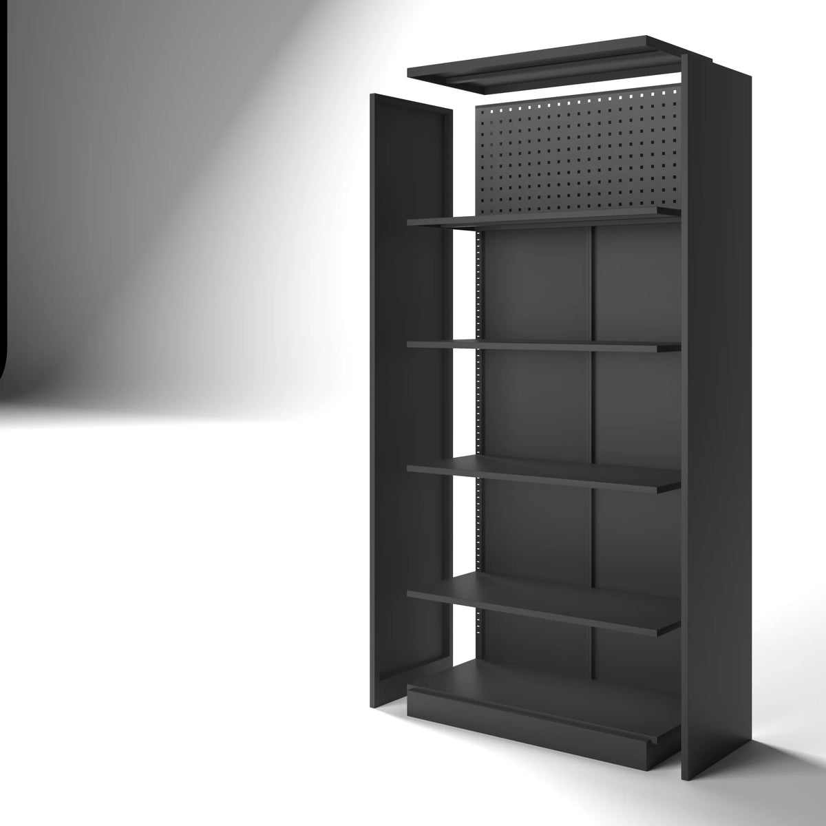 70 in, Modern Kitchen Storage Cabinet, 6 Adjustable Shelves Metal Storage Locker - Product image 3