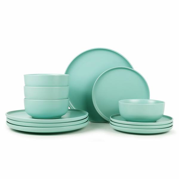 Mainstays Alessandra Mint 12-Piece Stoneware Dinnerware Set - Product image 1