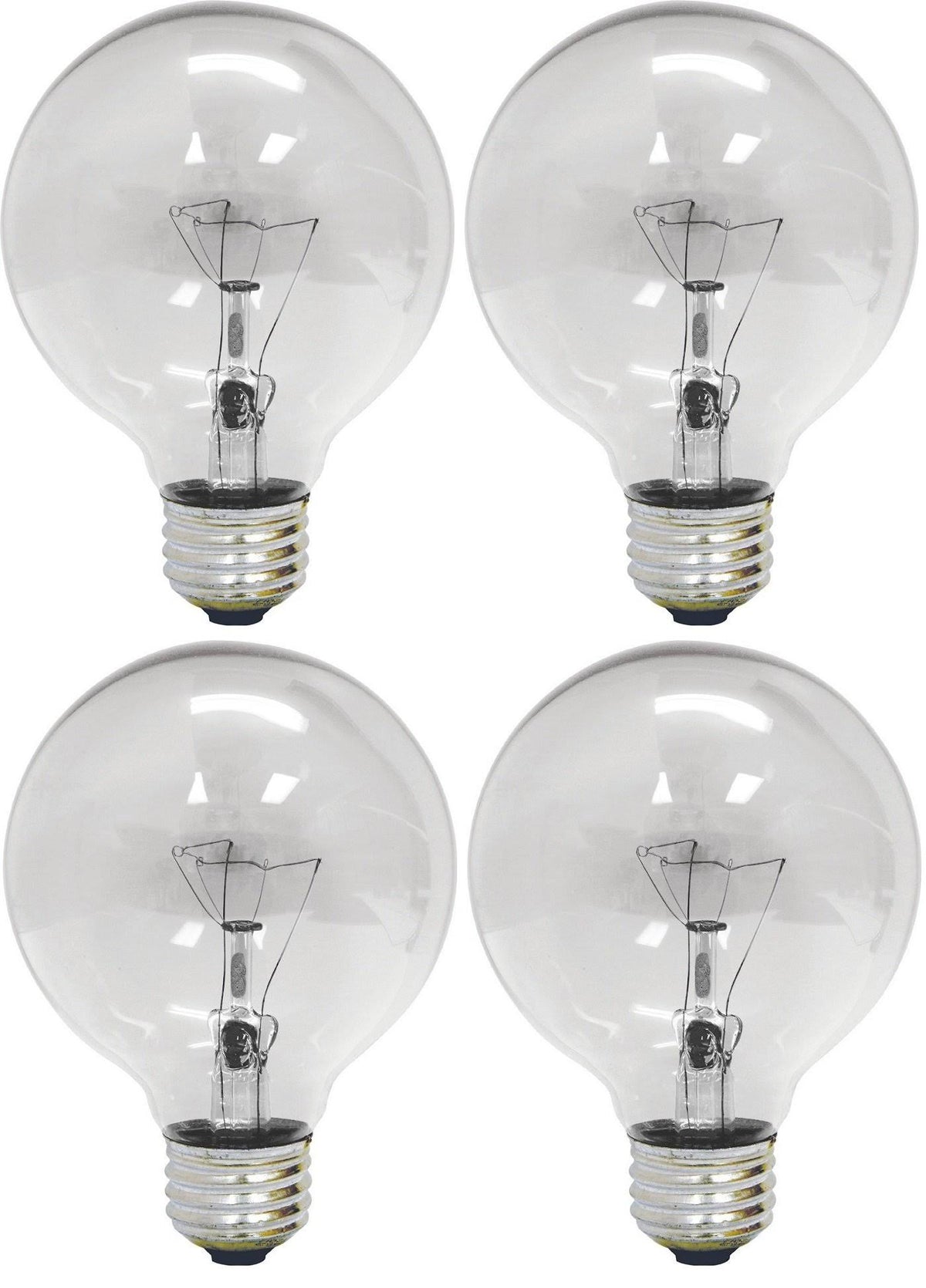 GE Globe Bulb, Medium Base, 40 Watts, Clear 12980 - Product image 1