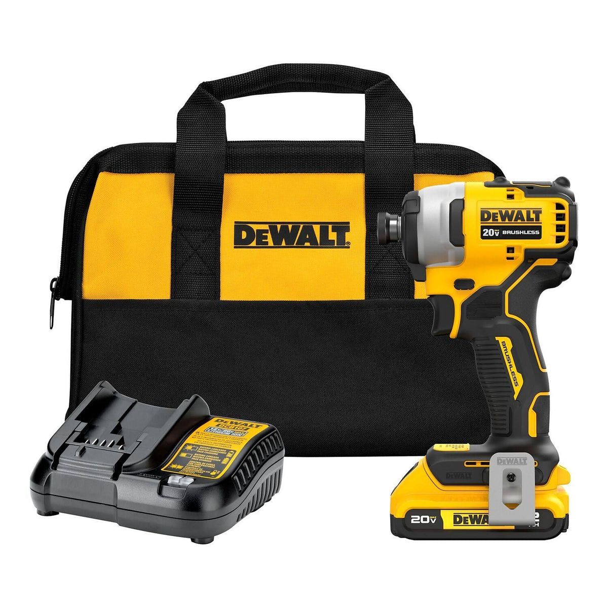 DeWalt DCF809D1 Atomic 20V MAX* Brushless Cordless 1/4 in. Compact Impact Driver Kit - Product image 1