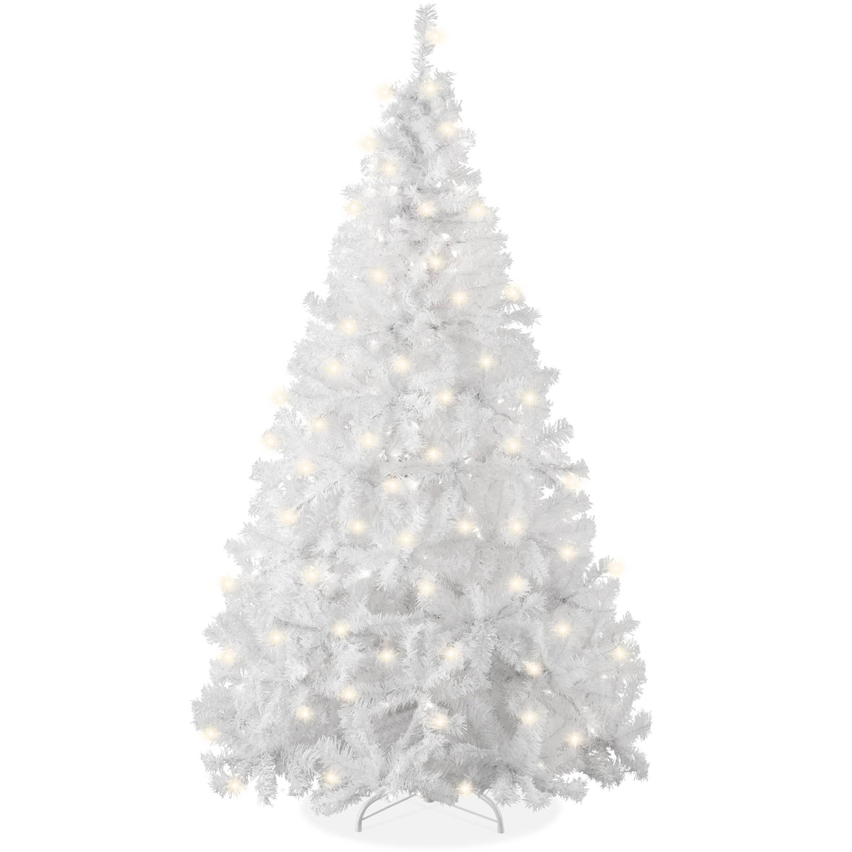 Best Choice Products 9ft Pre-Lit Premium Hinged Artificial Christmas Pine Tree w/ 900 Lights, Metal Stand - Product image 1