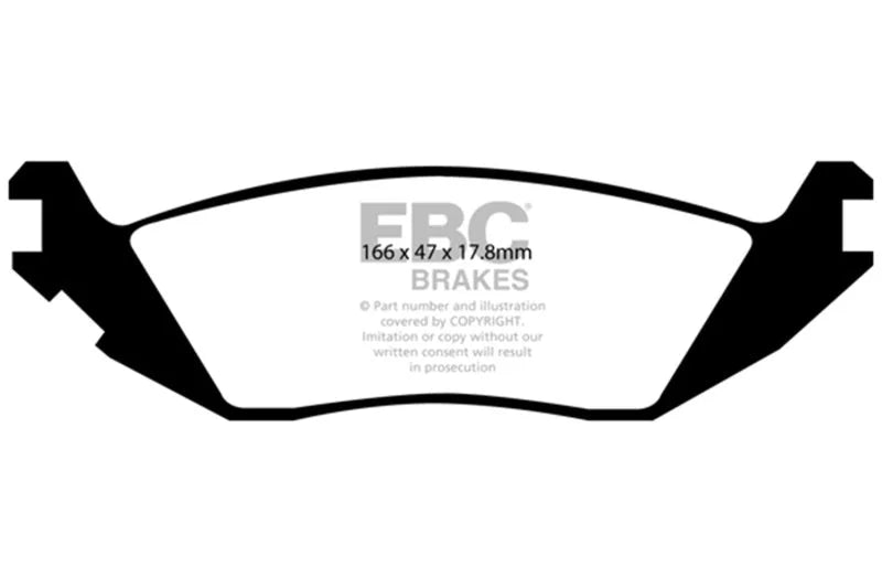 EBC - Rear Greenstuff Pad PN DP61639