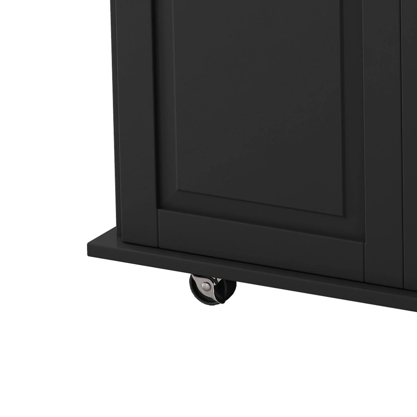 Movable Kitchen Island Cart with 2 Door Cabinet, 2 Drawers and Drop Leaf Top - Product image 15
