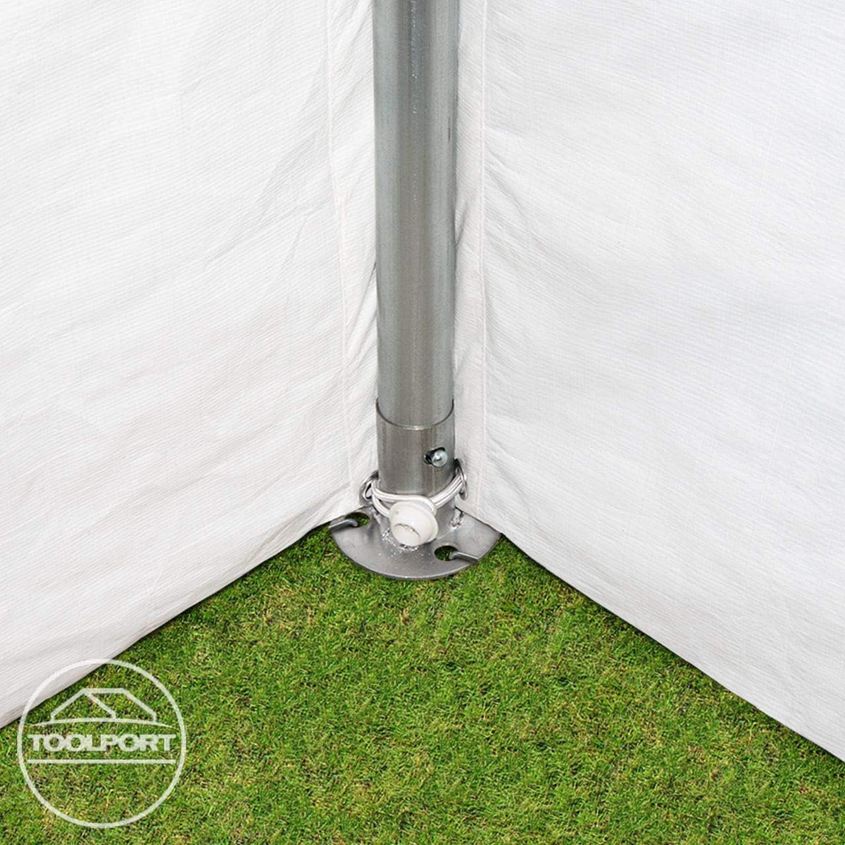TOOLPORT Reception tent 3x2 m white pavilion PE tarpaulin 350 N waterproof Garden Tent
