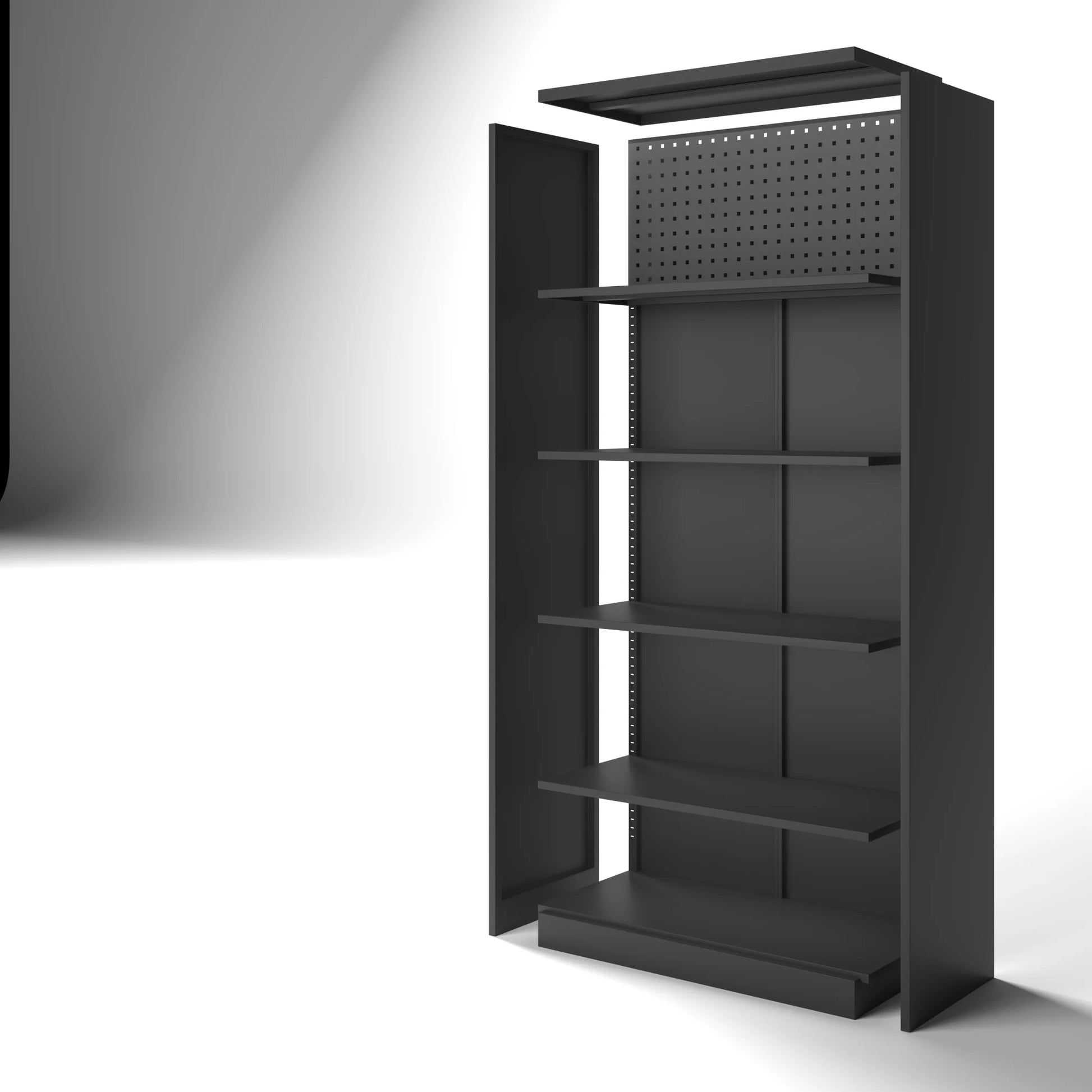 70 in, Modern Kitchen Storage Cabinet, 6 Adjustable Shelves Metal Storage Locker - Product image 3