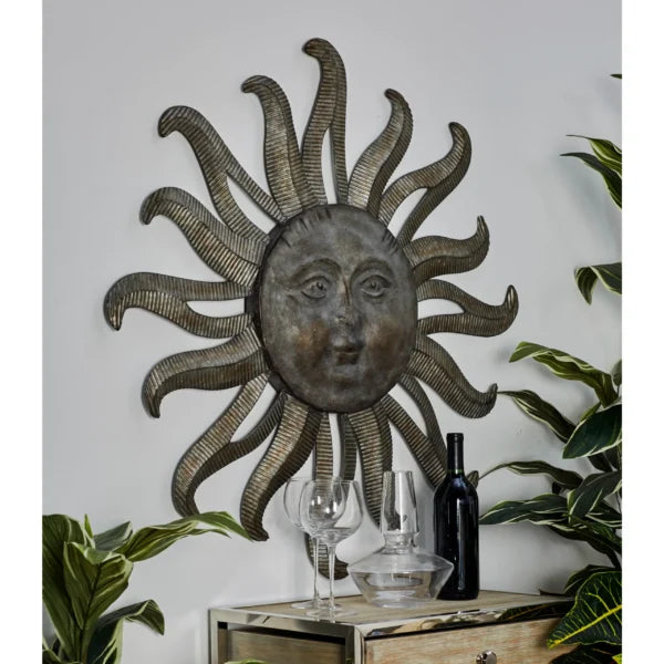 Metal Indoor Outdoor Sun Wall Decor - Product image 1