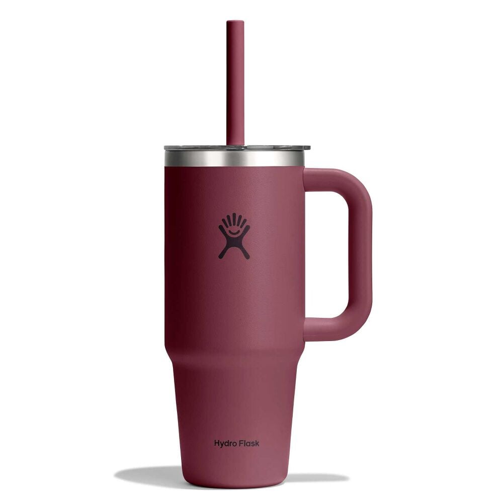 24 oz Travel Tumbler - Burgundy
