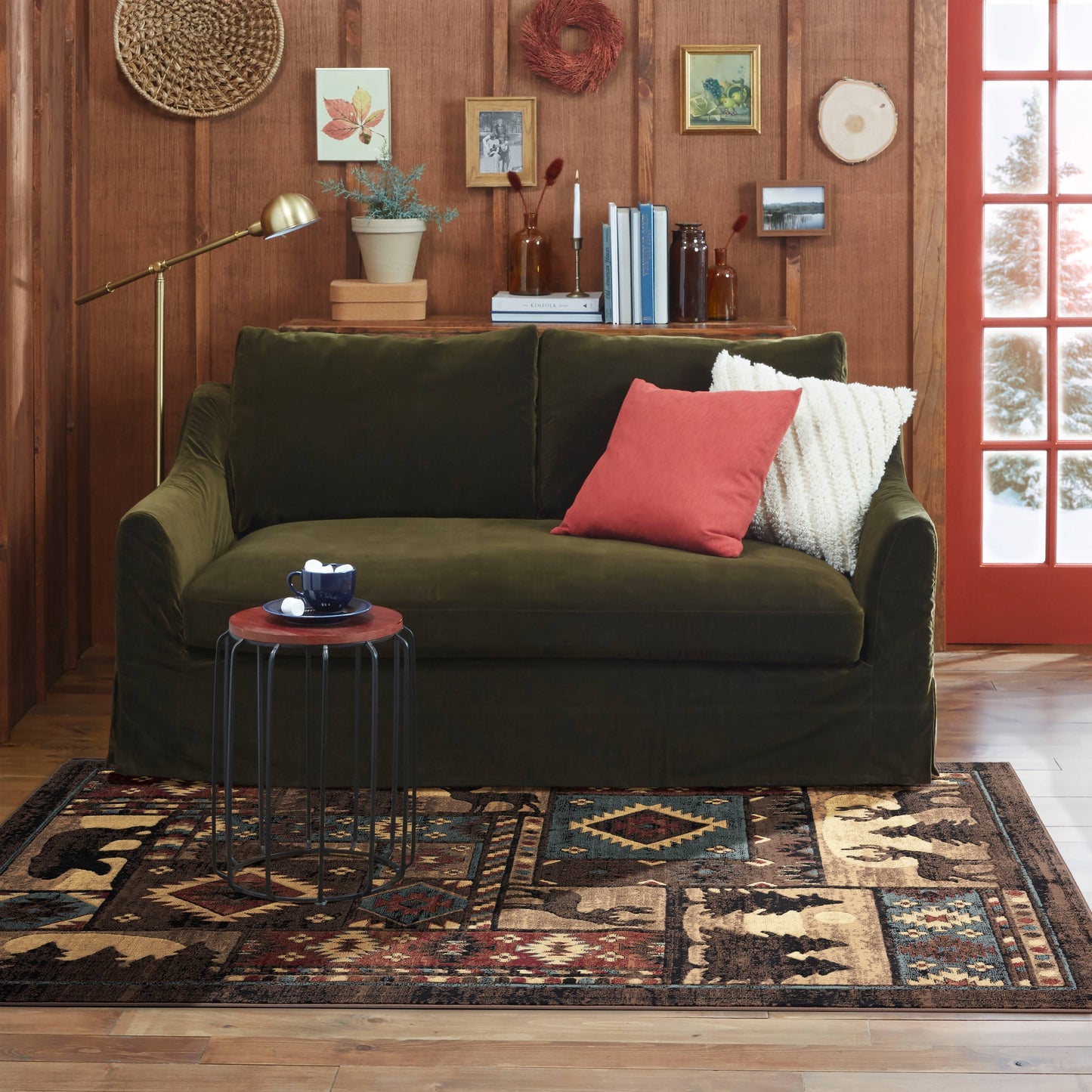 Home Dynamix Buffalo Bear Rustic Area Rug - 5'2"x7'2" - Product image 1
