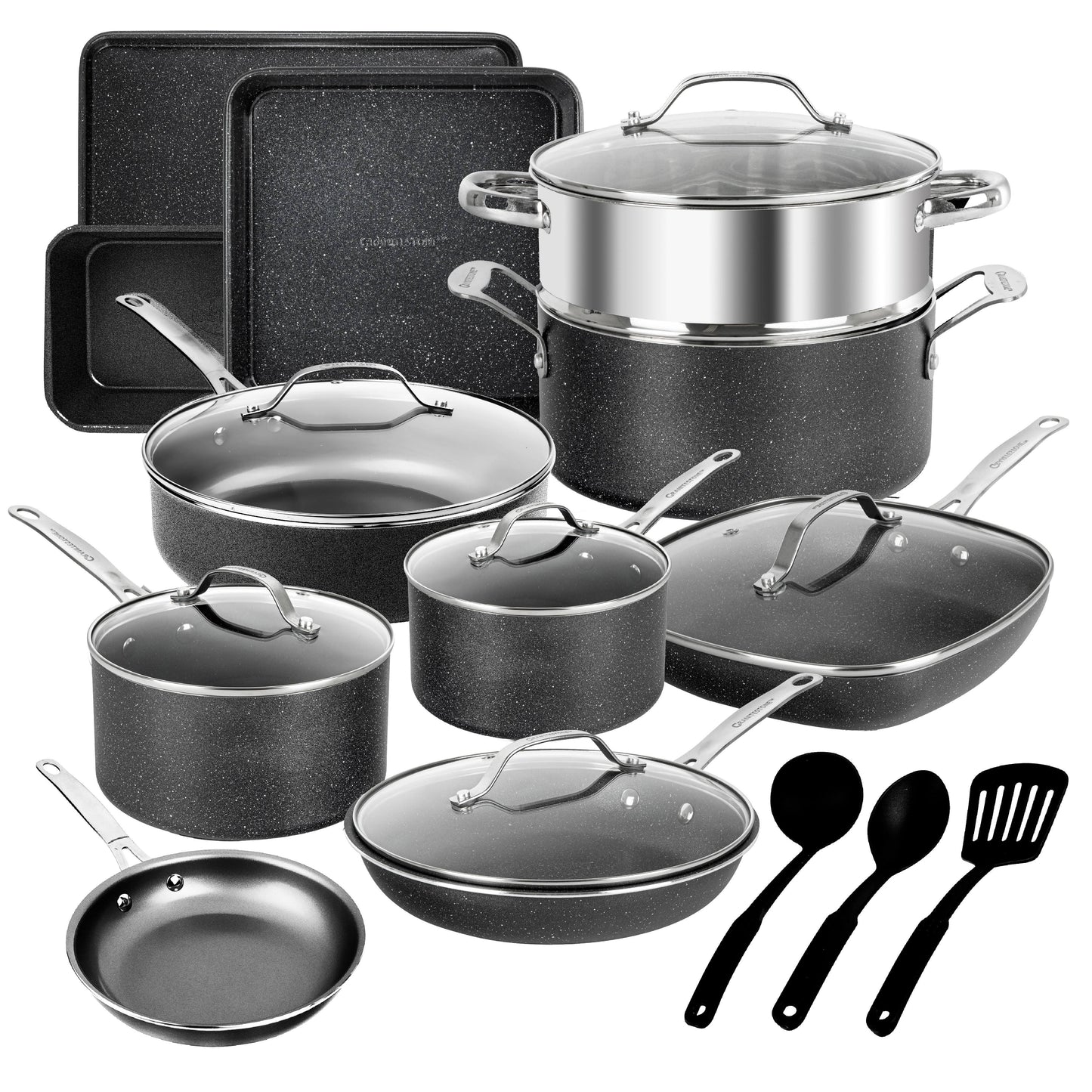 Granite Stone 20 Piece Complete Cookware + Bakeware Set with Ultra Non-Stick - Product image 1