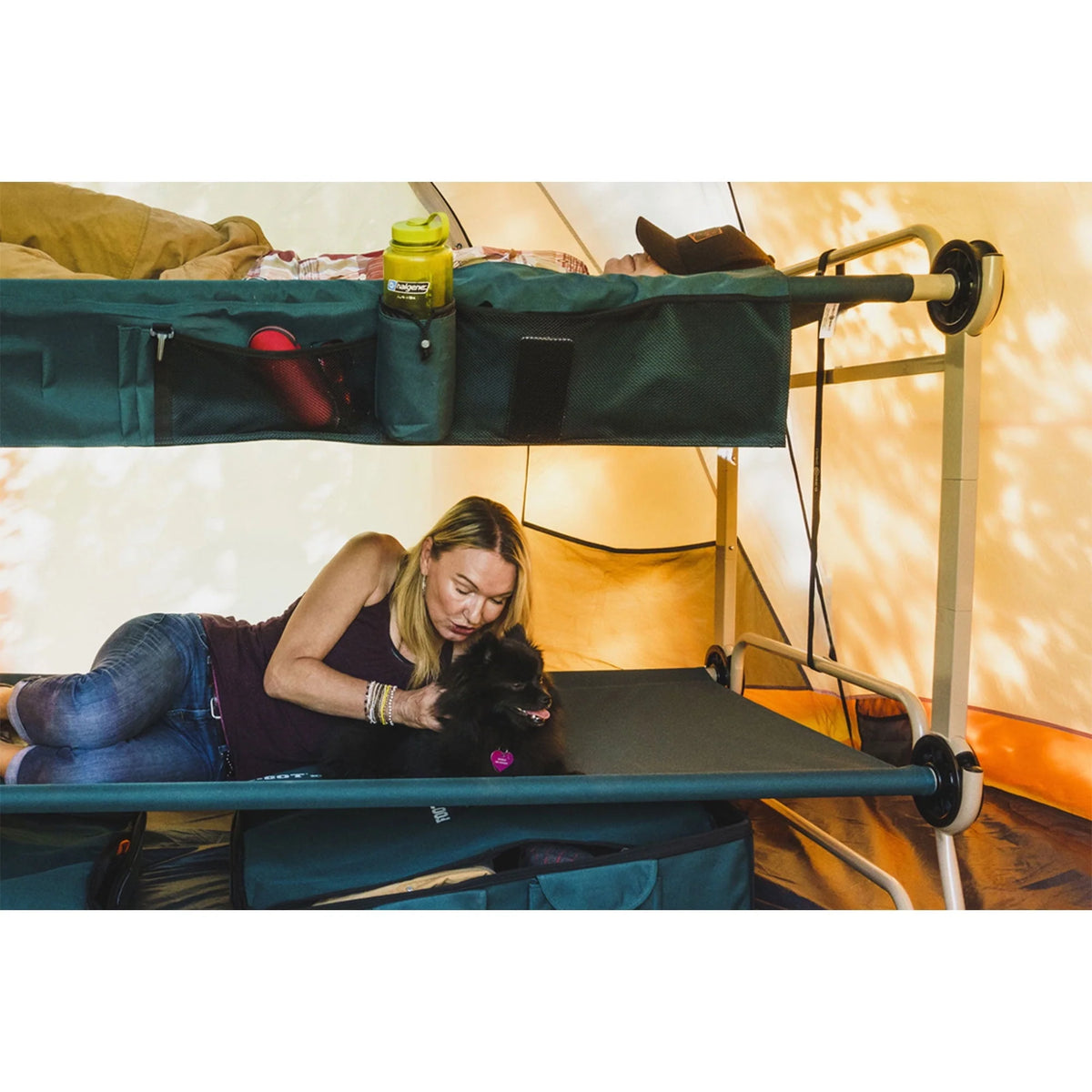 Disc - O - Bed XL Cam - O - Bunk Benchable Double Cot with Storage Organizers, Navy - Product image 3