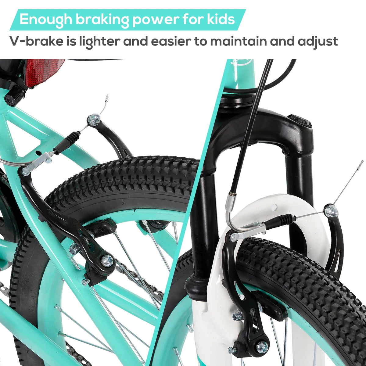 Hiland 24 in Mountain Bike, Front Suspension Fork Bicycles for Adults Multiple Colors